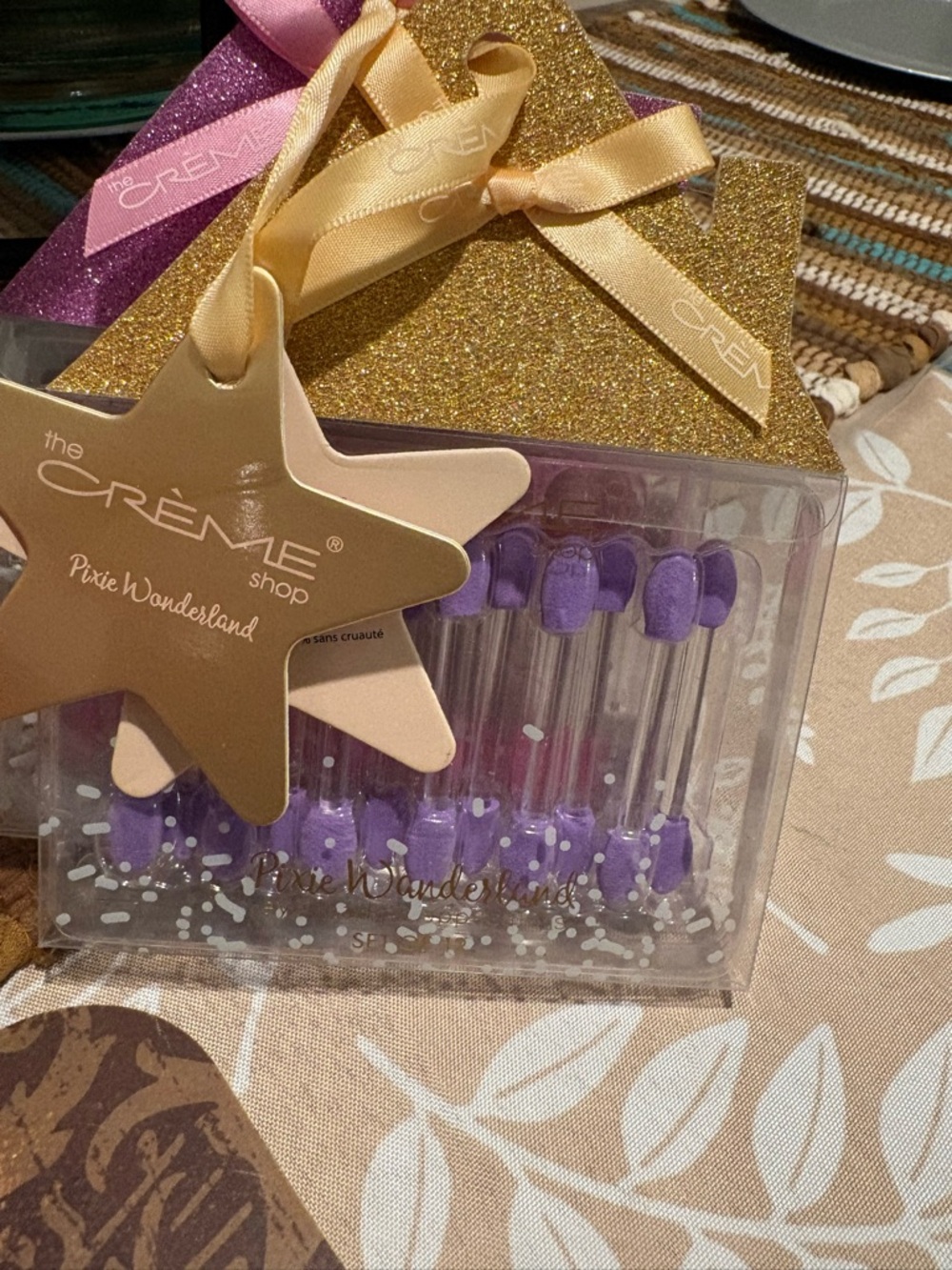 The Crème Shop Pixie Wonderland Purple Eye Sponge Brush Set